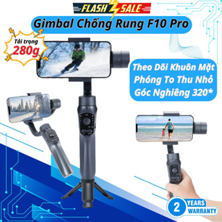 Gậy chống rung gimbal F10 - chống rung cực độ điều khiển 4 chiều dễ dàng, Gậy quay phim điện thoại