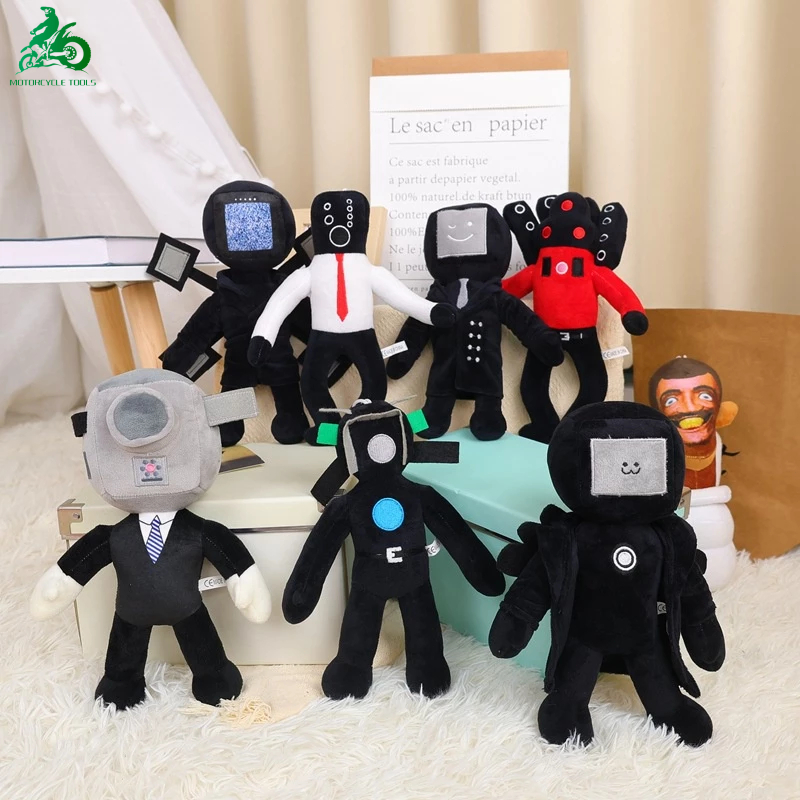 【🔥Giảm giá】Gấu Bông Đồ Chơi Skibidi Toilet Titan Cameraman v2 TV Man Speakerman Clock man Drill Man 