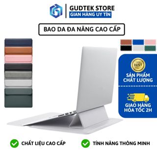 Bao Da Macbook Đa Năng, Túi Chống Sốc Laptop Kiêm Giá Đỡ Cao Cấp