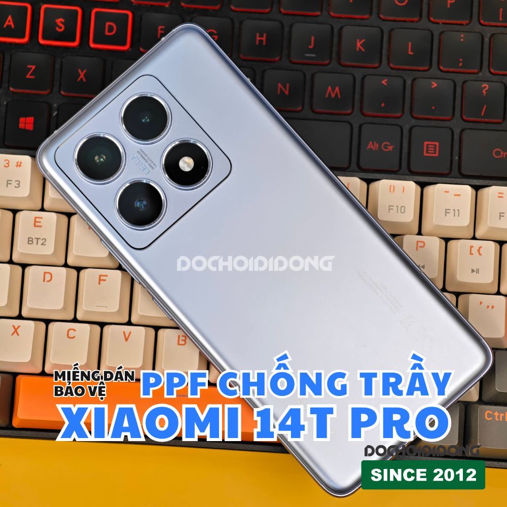 Miếng dán PPF xiao-mi 14T - 14T Pro chống trầy xước trong, nhám cao cấp