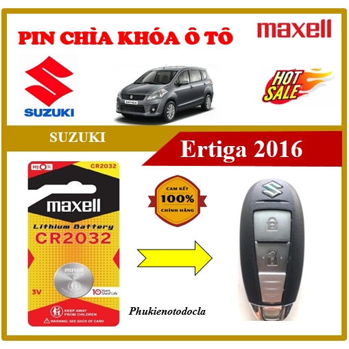 Pin khóa xe SUZUKI Ertiga 2016 hàng chính hãng sản xuất tại Japan 3V Maxcell-Pin chuẩn xịn