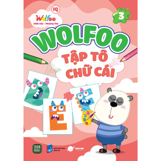 Sách - Wolfoo Tập Tô Chữ Cái Tập 3