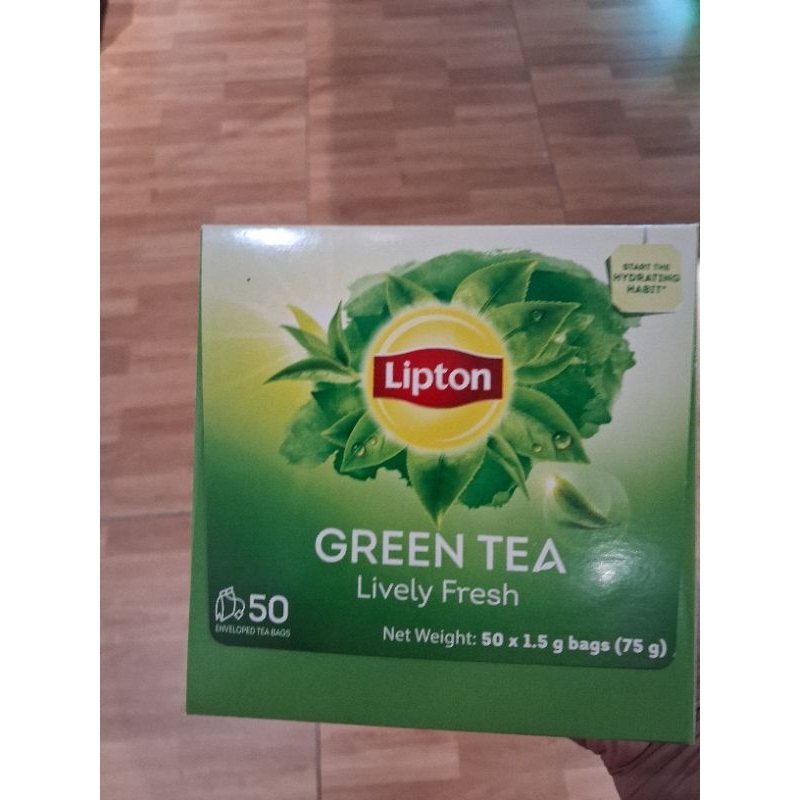 Trà Xanh Túi Lọc Lipton Tươi Mới Hộp 50 gói/10 Gói 1.5G
