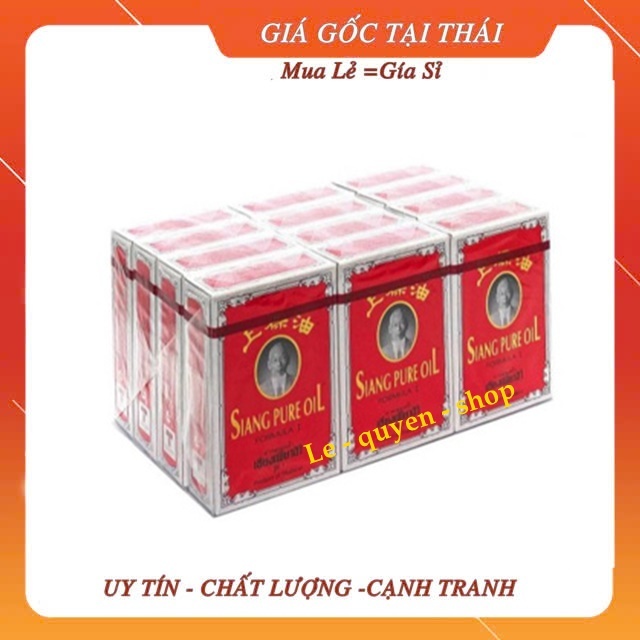 [Combo]12 Chai DẦU GIÓ SIANG PURE 3CC THÁI LAN