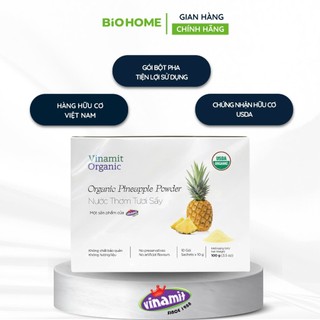 Nước thơm tươi sấy hữu cơ Vinamit (100g)