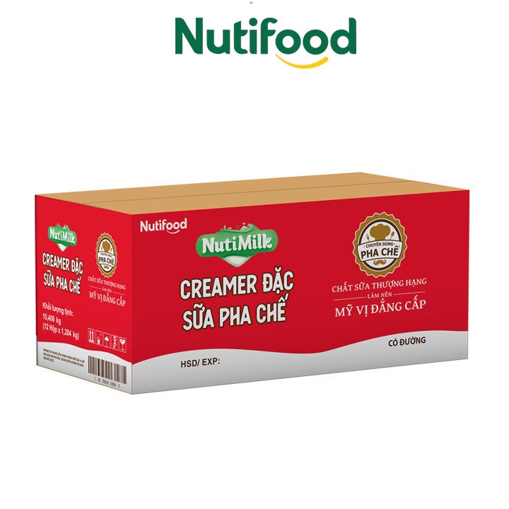 Thùng 12 Hộp 1284g/ 24 Hộp 380g Creamer Sữa Đặc Pha Chế Có Đường - NUTIFOOD ESHOP