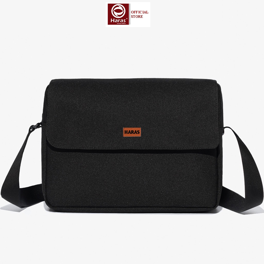 Túi đeo chéo nam nữ Black Rice nhiều ngăn phong cách trẻ trung dễ phối đồ HARAS HRS334