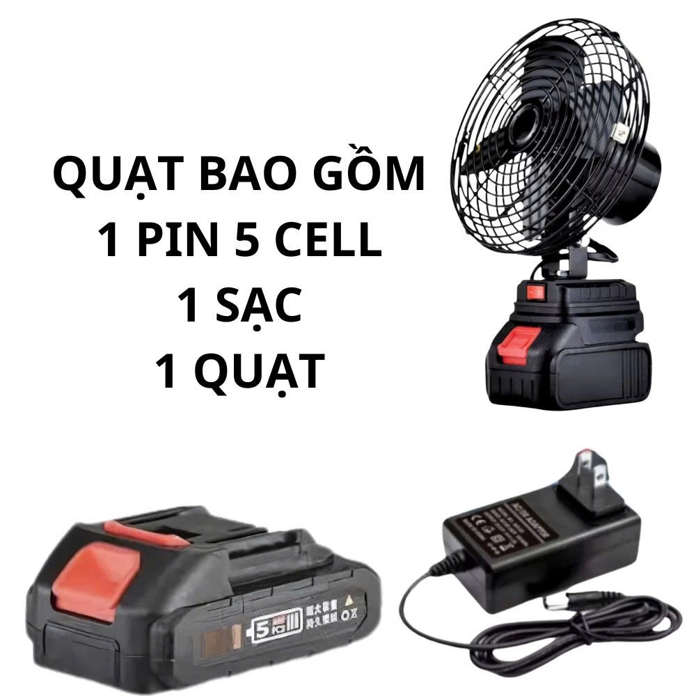 Quạt Tích Điện Mini DIDOOGLT Để Bàn Lượng Lớn 10 Cell Làm Mát Cực Nhanh, Sử Dụng Liên Tục Nhiều Giờ | BigBuy360 - bigbuy360.vn