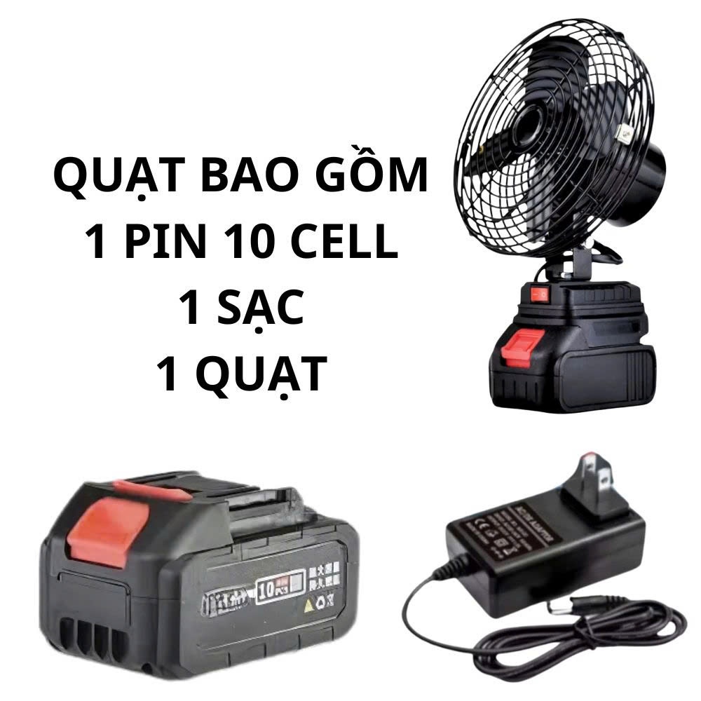 Quạt Tích Điện Mini DIDOOGLT Để Bàn Lượng Lớn 10 Cell Làm Mát Cực Nhanh, Sử Dụng Liên Tục Nhiều Giờ | BigBuy360 - bigbuy360.vn