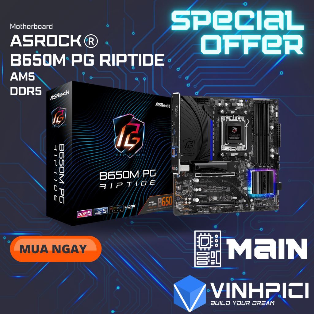 Mainboard ASROCK B650M PG Riptide [NEW]