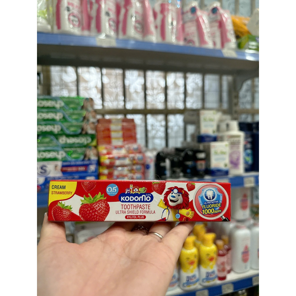 Kem Đánh Răng Trẻ Em Kodomo Kem Đánh Răng Cho Bé Nuốt Được Hàng Chinh Hãng Trọng Lượng 45gr