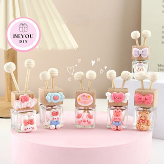 Chai Đựng Tinh Dầu Kẹp Xe Ôtô Bằng Thủy Tinh, Lọ Đựng Nước Hoa Phong Cách Dễ Thương