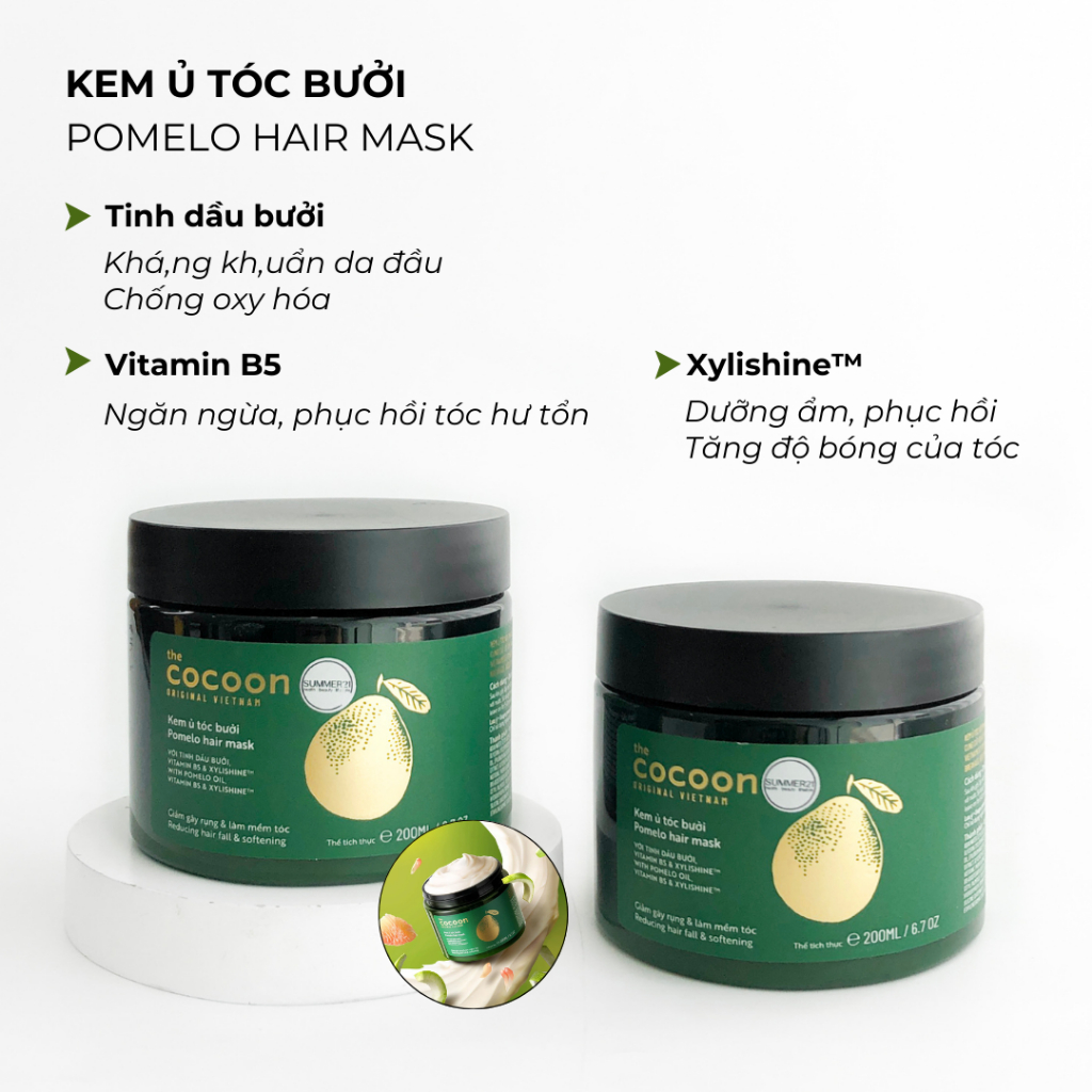 [TRẢ ORDER DƯ] Bộ dưỡng tóc bưởi COCOON