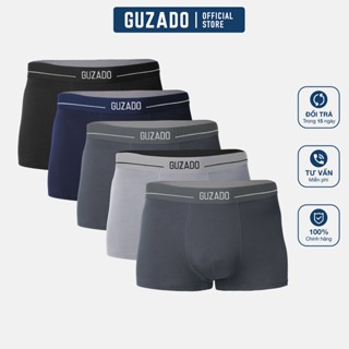COMBO 5 quần lót nam Boxer Guzado Mẫu Cotton Kháng Khuẩn Hút Ẩm Cực Tốt CB5GBX01