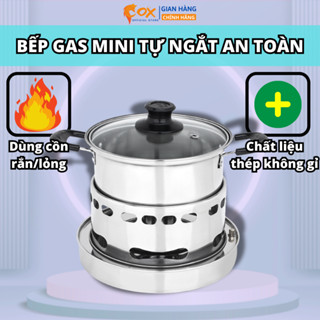Bếp Cồn Từ Thép Không Gỉ Chống Ăn Mòn. Bếp Mini Nhỏ Gọn, Tiện Lợi, Dễ Dàng Sử Dụng Và Mang Theo