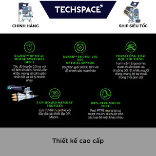 Chuột Có Dây Razer Basilisk V3, Chuột Gaming Led RGB Hàng Chính Hãng Bảo Hành 24 Tháng - Techspace