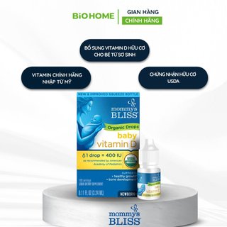 Vitamin D hữu cơ cao cấp Mommys Bliss - 3,24ml ( 90 giọt )