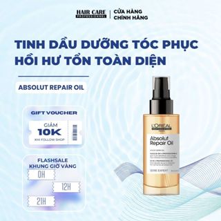  TINH DẦU DƯỠNG TÓC MỀM MƯỢT 10 TRONG 1 ABSOLUT REPAIR 90ML-30ML. PHỤC HỒI TÓC HƯ TỔN KHÔ XƠ 