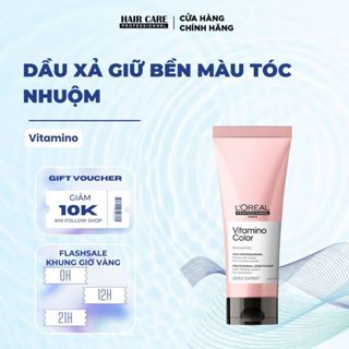 XẢ GIỮ MÀU TÓC NHUỘM LOREAL PROFESSIONNEL VITAMINO COLOR 200ML-750ML. DÀNH CHO TÓC NHUỘM, KHÔ XƠ