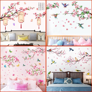 Decal dán tường cành hoa đào trang trí tết ( tổng hợp nhiều mẫu)