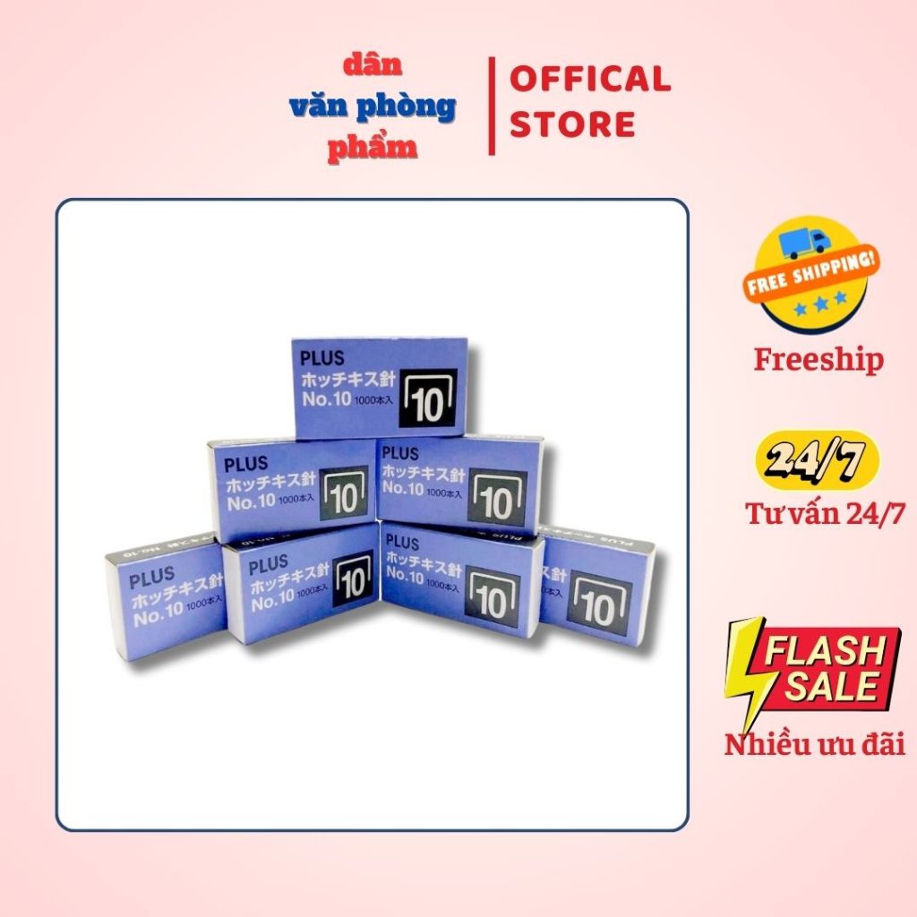 Hộp đạn ghim, chân ghim số 10 Plus