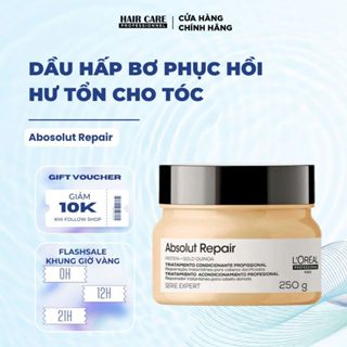 HẤP PHỤC HỒI HƯ TỔN CHO TÓC KHÔ XƠ ABSOLUT REPAIR LOREAL PROFESSIONNEL 250ML/500ML.