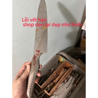 DAO GLOBAL SAI NHẬT BẢN, hàng thanh lí chưa hoàn thiện vân búa   không logo lưỡi, có logo cán