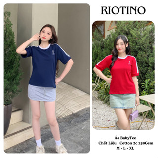  Áo Baby Tee Basic Chất liệu Cotton Premium 100% Co Giãn 4 Chiều Unisex Nam Nữ Form Rộng Tay Lỡ Oversize  Siêu Xinh AT01 