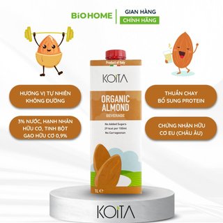 Sữa tươi hữu cơ vị hạnh nhân Koita - 1 Lit