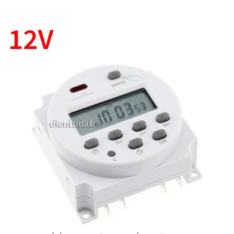 Bộ Công Tắc Timer Hẹn Giờ Điện Tử CN101A - 12V