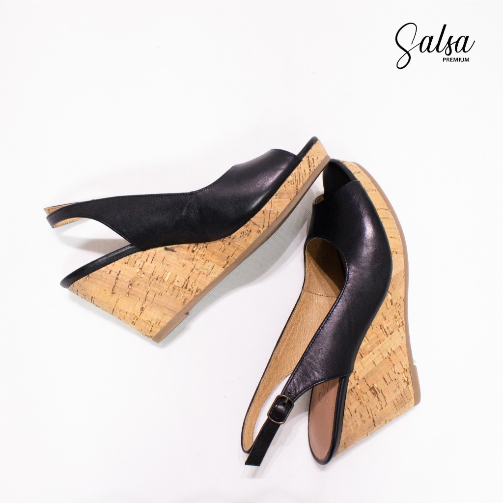 Giày xuồng 8cm da thật slingback M12 - SALSA