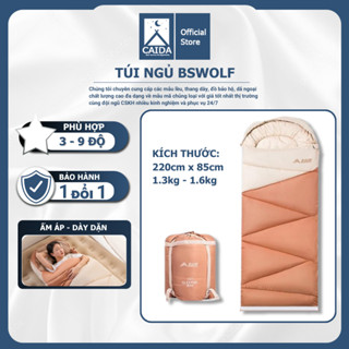 Túi ngủ văn phòng BSWOLF túi ngủ bông mùa đông cho bé gấp gọn giữ ấm dã ngoại cao cấp dày dặn