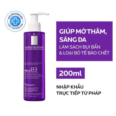 Sữa Rửa Mặt Laroche Posay Mela B3 gel micro peeling 200ml