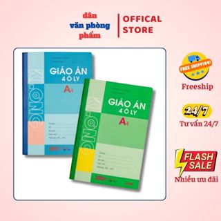 Vở giáo án ô ly - 200 trang Khổ A4 KLONG Ms 314 (T4)