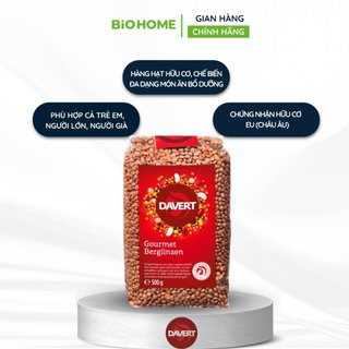 Đậu lăng đỏ hữu cơ Davert 500g