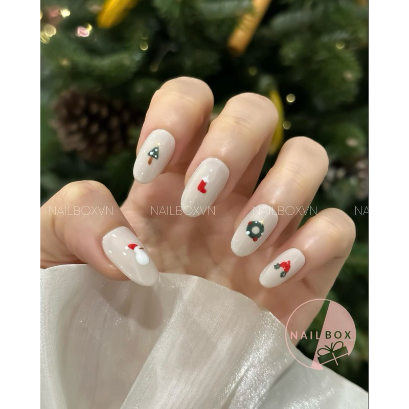 [T22] Nail Box Thiết Kế Thủ Công Giáng Sinh