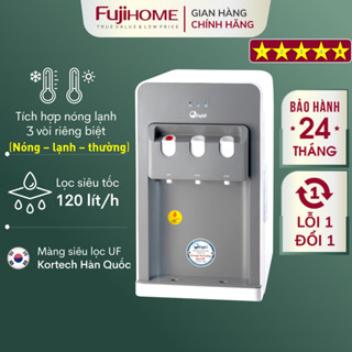 Máy lọc nước nóng lạnh UF 4 cấp Nhập Khẩu Fujihome, bộ thiết bị bình lọc nước uống trực tiếp block water purifier