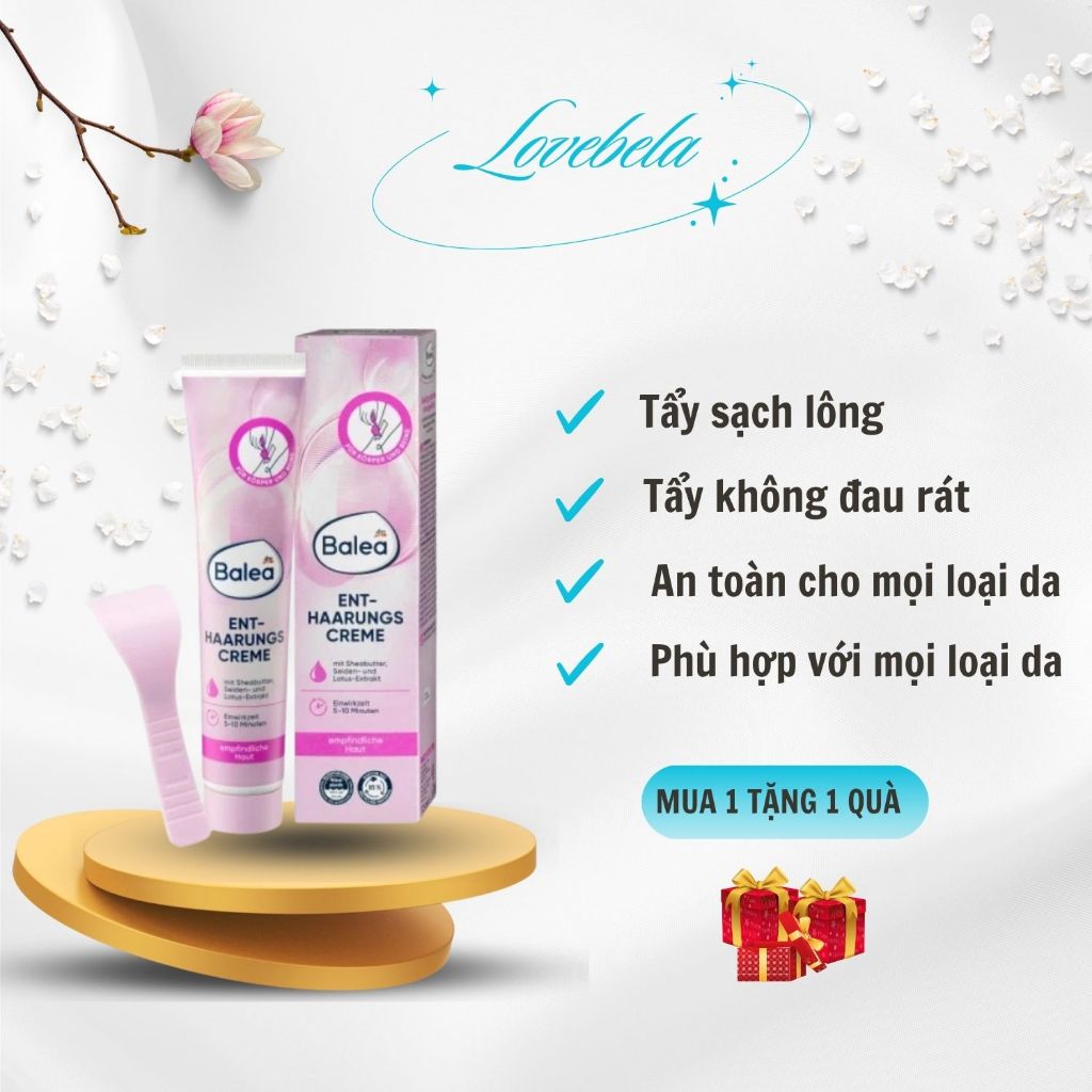 Kem tẩy lông Balea kem tẩy lông vùng kín nách tay chân bikini an toàn triệt lông vĩnh viễn cam kết không đau rát