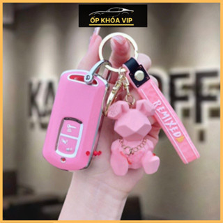 Ốp TPU bảo vệ chìa khóa xe, chống xước xe máy Smartkey Honda 2 Nút TO VIỀN BẠC: Vision, SH Mode, Air Blade, Lead,...