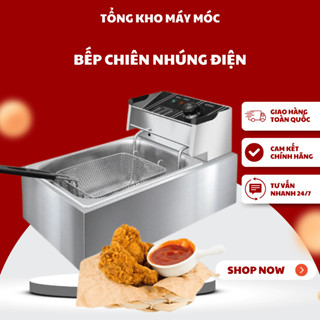 Bếp Chiên Nhúng Điện, Nồi Chiên Điện Inox Siêu Bền 6L, 12L Inox Cao Cấp Bảo Hành 12 Tháng HÀNG CÓ SÃN
