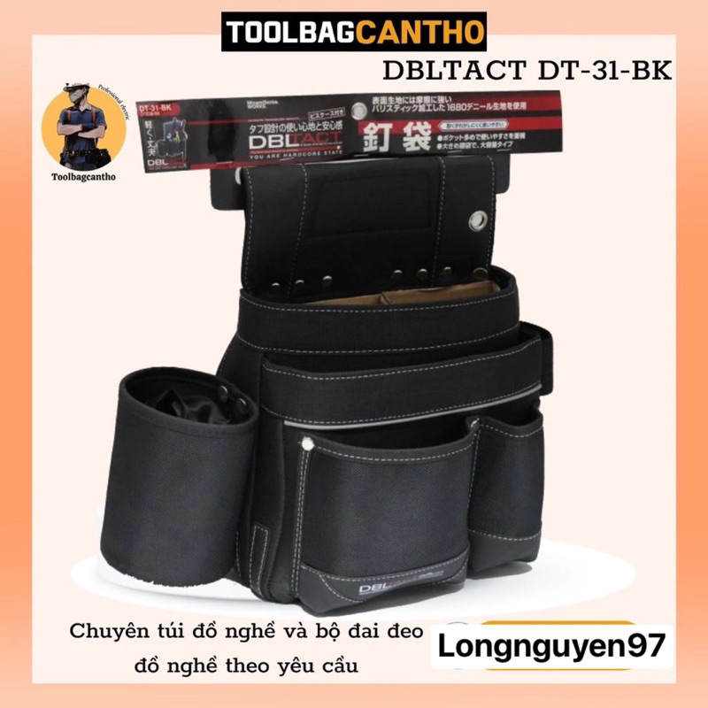 Túi đeo đồ nghề DBLTACT  DT-31-BK Nhật