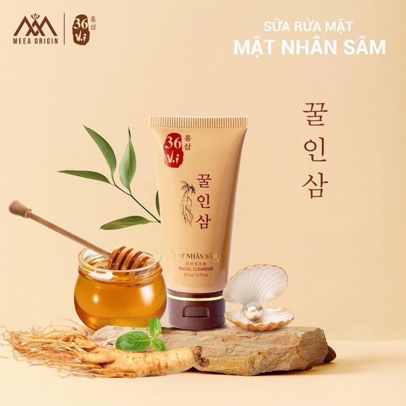 Sữa Rửa Mặt 36 Vị Mật Nhân Sâm - Sữa Rửa Mặt Cao Mụn Sâm Đỏ 36 Vị MeeA Origin Chính Hãng