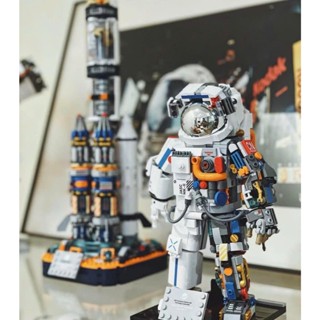 Lắp Ráp Xếp Hình Mô Hình Jaki Phi Hành Gia, Tàu Vũ Trụ Và Tên Lửa Phiên Bản Đặc Biệt Với 815+PCS