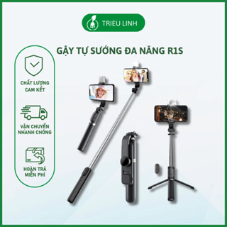 Gậy chụp ảnh 3 chân bluetooth có đèn led trợ sáng, gậy selfie chụp hình, gậy tự sướng, gậy live stream có nút điều khiển
