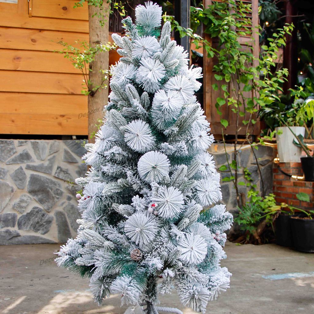 (DÀNH CHO HOẢ TỐC) Cây Thông Cước Hỗn Hợp Phun Tuyết C66 Trang Trí Noel Giáng Sinh