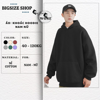BIGSIZE 40-120KG Áo HOODIE THU ĐÔNG NAM NỮ Nón To Giữ Nhiệt - Chống Nắng - MÃ 14