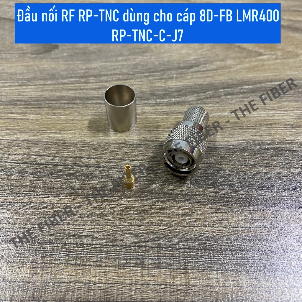 Đầu nối RF RP-TNC dùng cho cáp 8D-FB LMR400 RP-TNC-C-J7