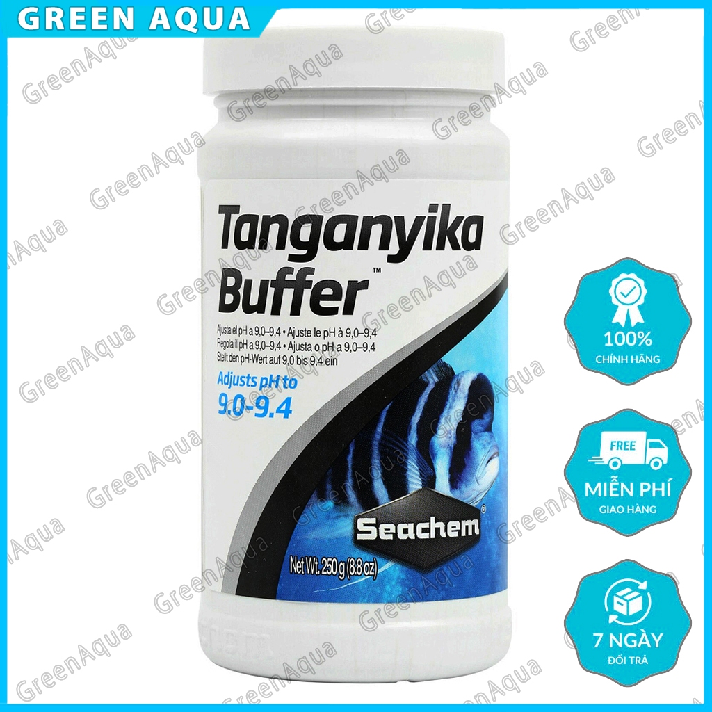 Chất đệm SEACHEM - Tanganyika Buffer (Hộp 250 gram) giúp tăng độ pH hiệu quả cho hồ cá Cichlid