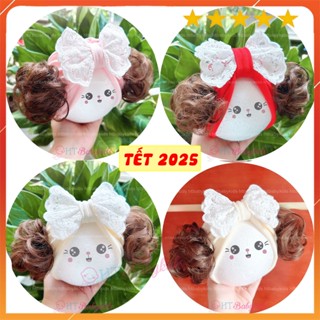 Tổng Hợp Turban Tóc Giả cho bé gái, băng đô kèm búi mái xinh cho bé gái