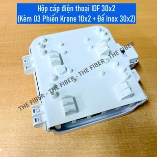 Hộp cáp điện thoại IDF 30x2 (Kèm 03 Phiến Krone 10x2 + Đế Inox 30x2)